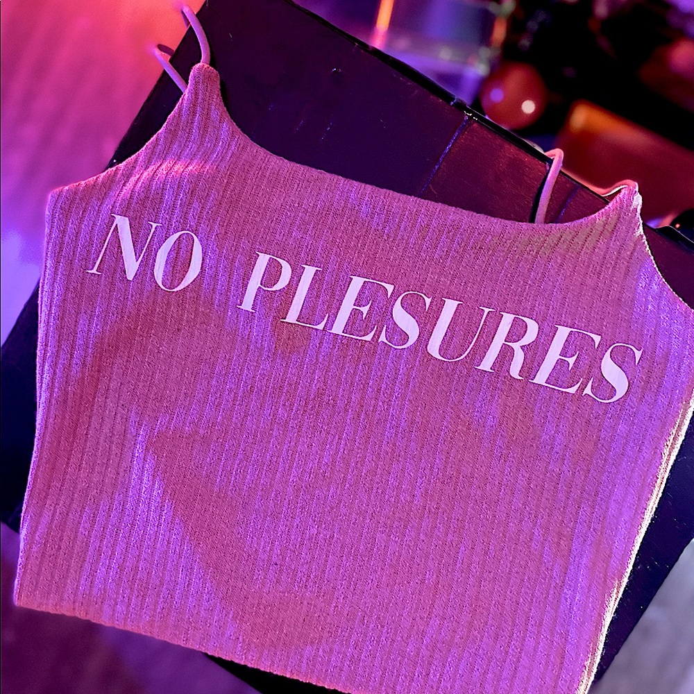 “No Pleasures” Glow in the Dark Tank Top